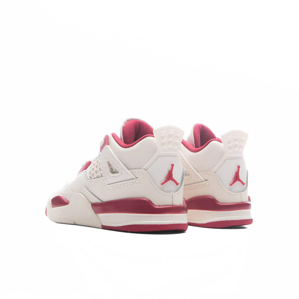 Air Jordan 4 Retro Valentines Day TD Pale Ivory Sierra Red