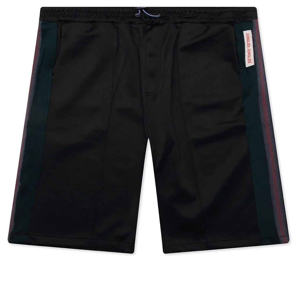 Weave Panel Shorts Black Green