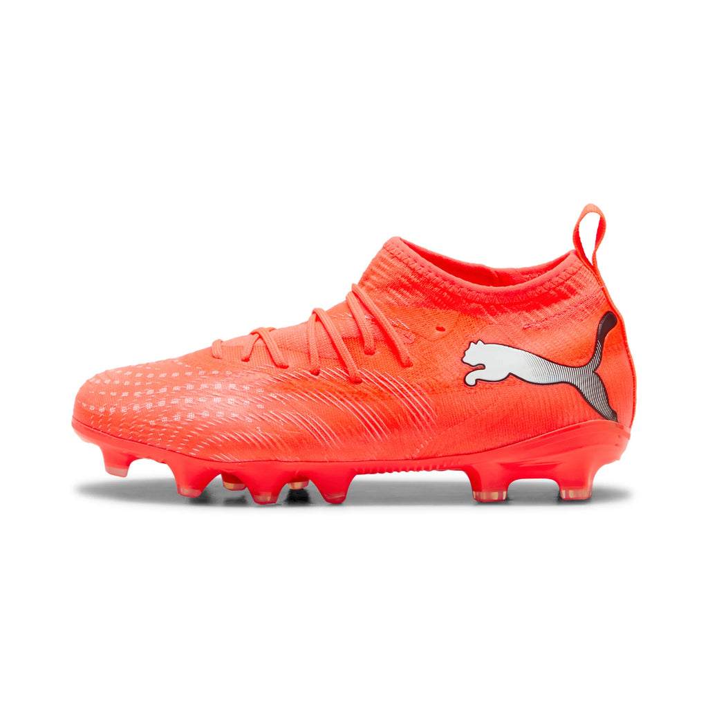 PUMA Future 9 Match FG AG Firm Multi Ground Youth Soccer Cleats Red White Black