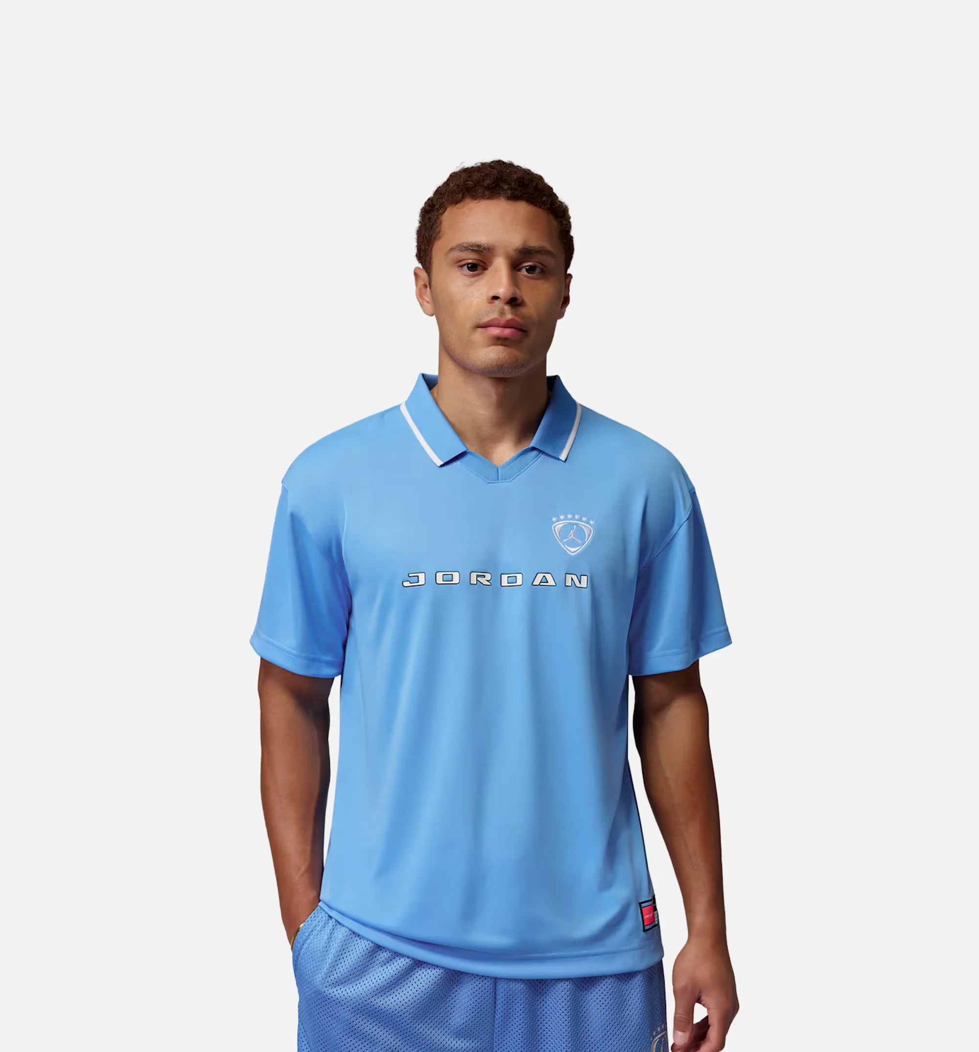 Brooklyn Soccer Mens Short Sleeve Shirt University Blue