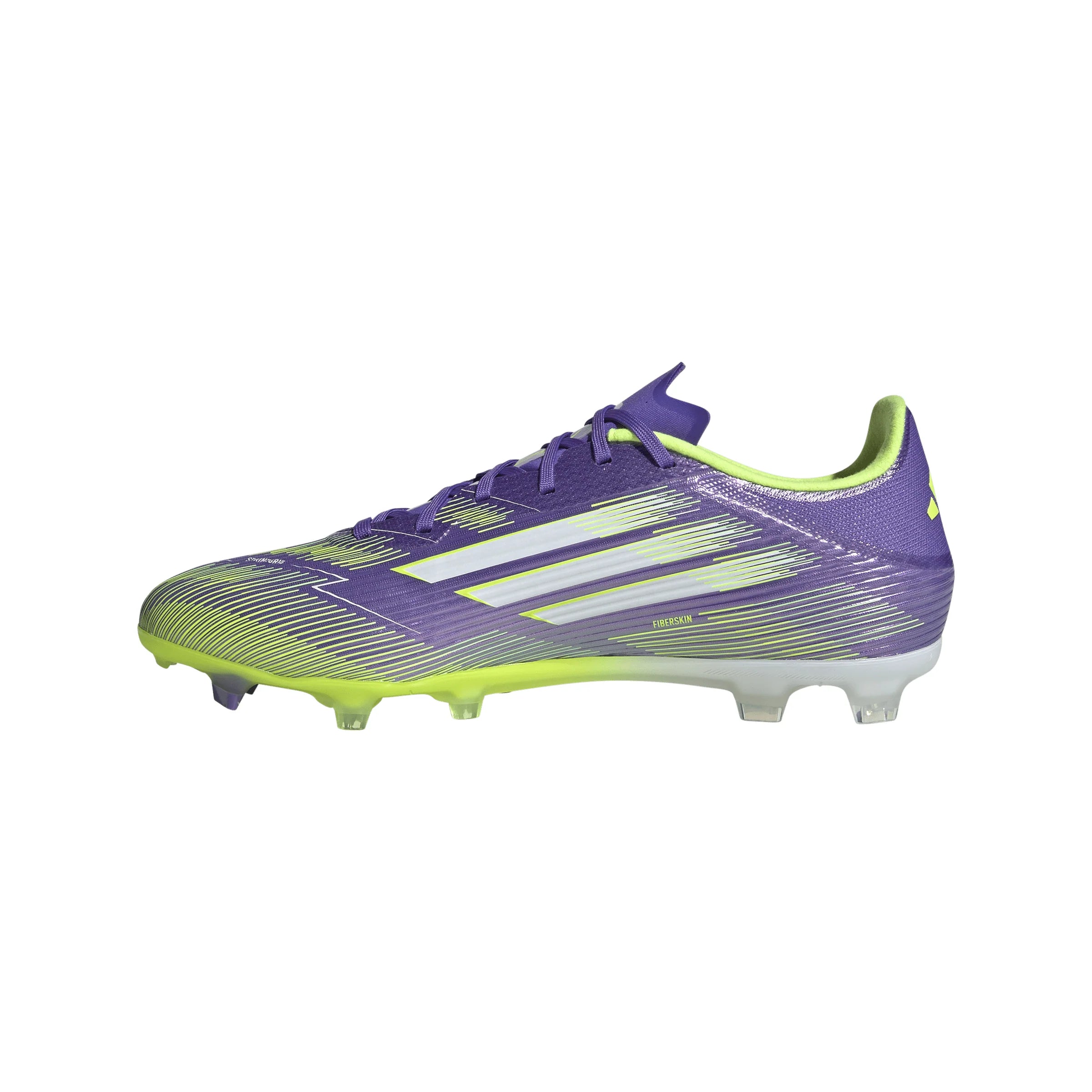 adidas F50 League Firm Multi Ground Soccer Cleats Purple White Lemon