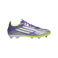 adidas F50 League Firm Multi Ground Soccer Cleats Purple White Lemon