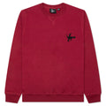 Snaked by a Horse Crewneck Sweatshirt Beet Red