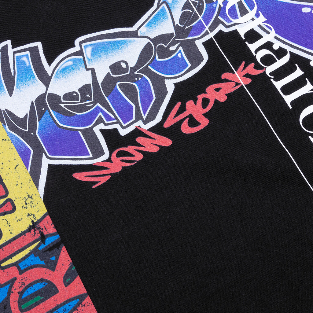 Oversized Parallel Tee Black