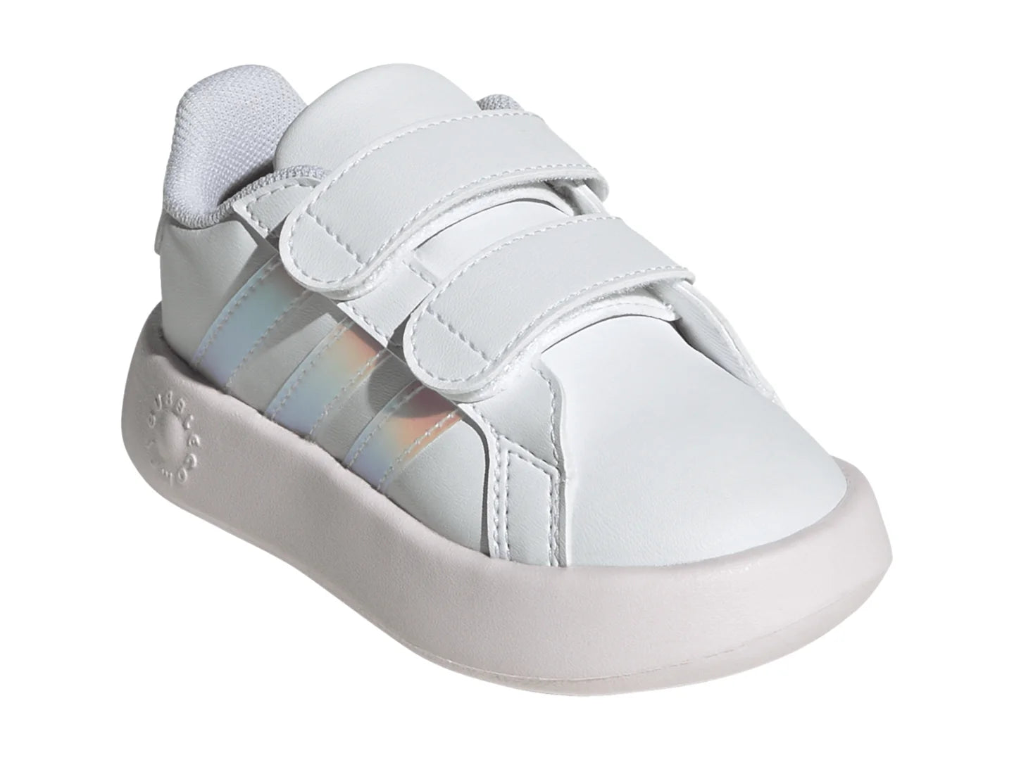 Tenis Adidas Grand Court 20 Blanco y Rosa para Niña