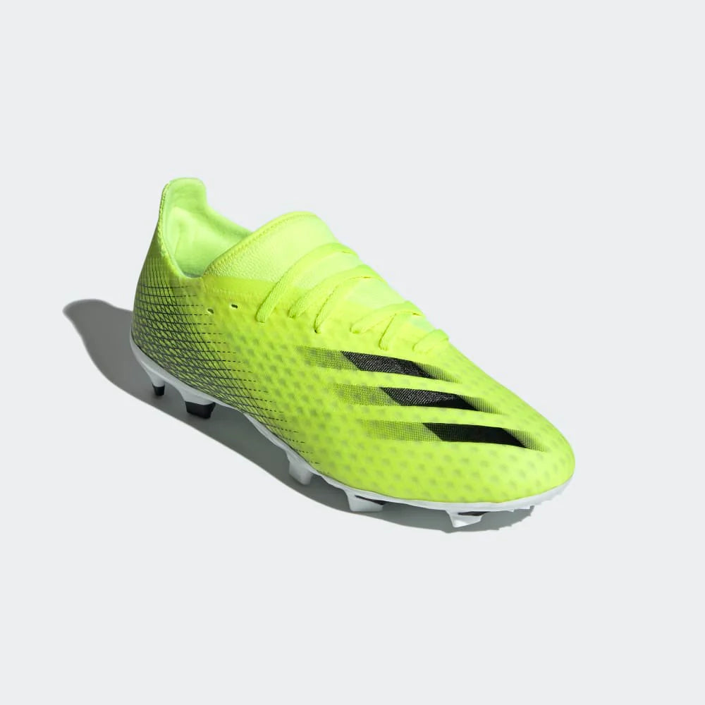 adidas X Ghosted 3 FG Firm Ground Soccer Cleats Bright Yellow Black White