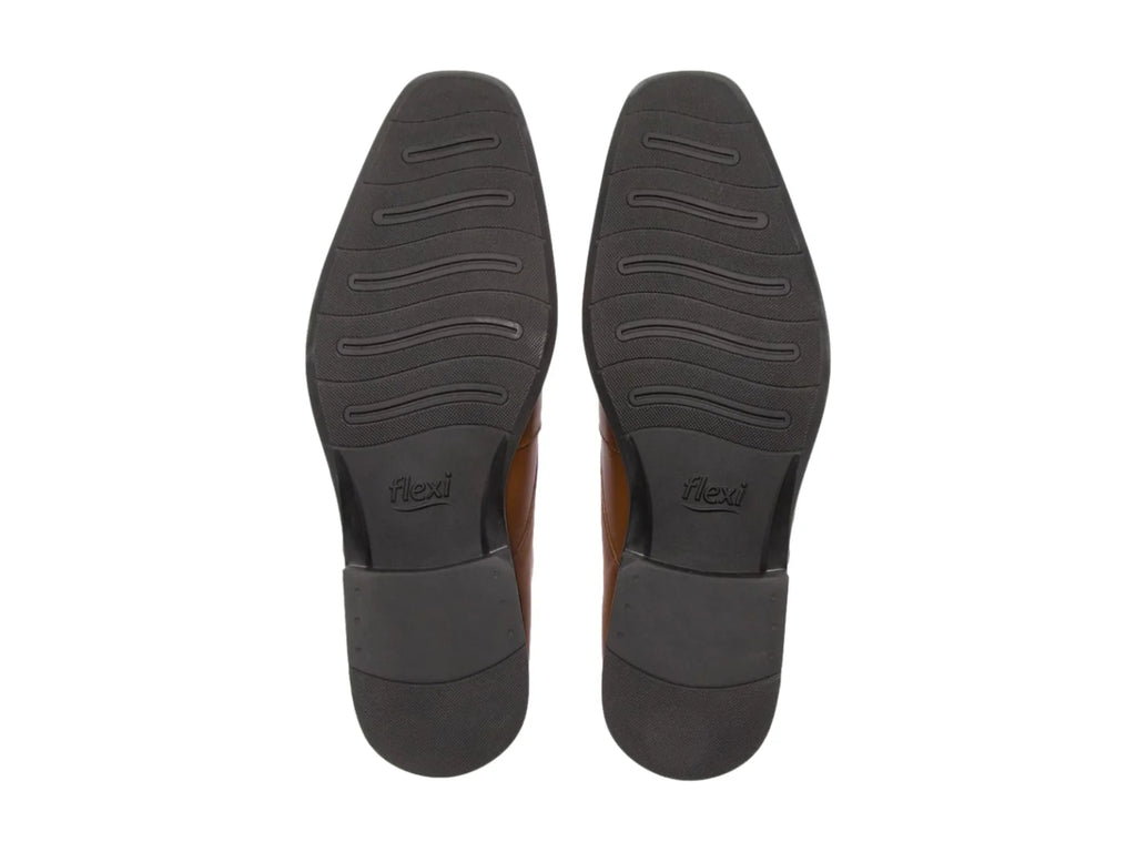 Zapatos Formales Oxford Flexi Color Café para Hombre