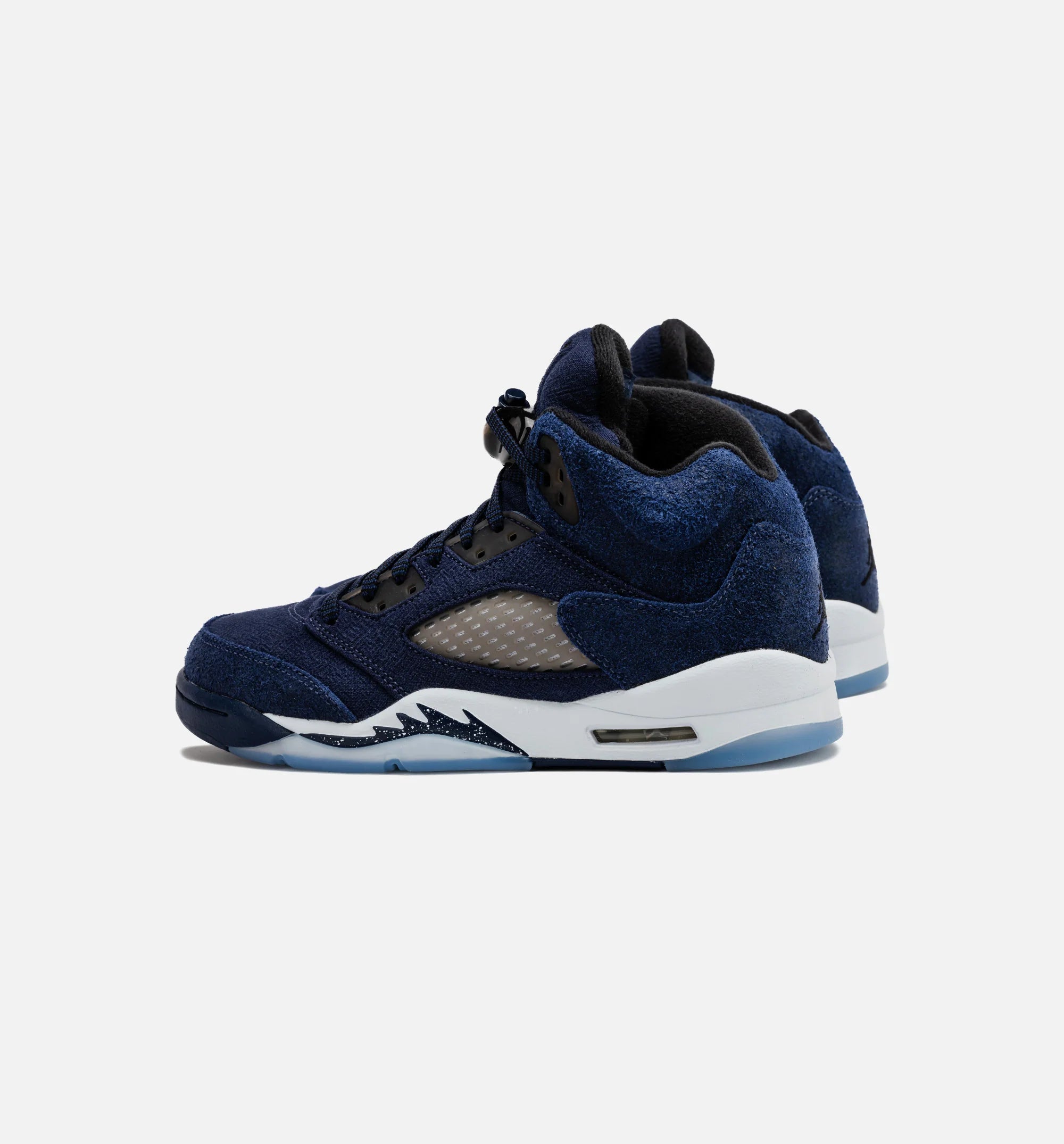 Air Jordan 5 Retro Midnight Navy Grade School Lifestyle Shoe Midnight Navy Black Football Grey
