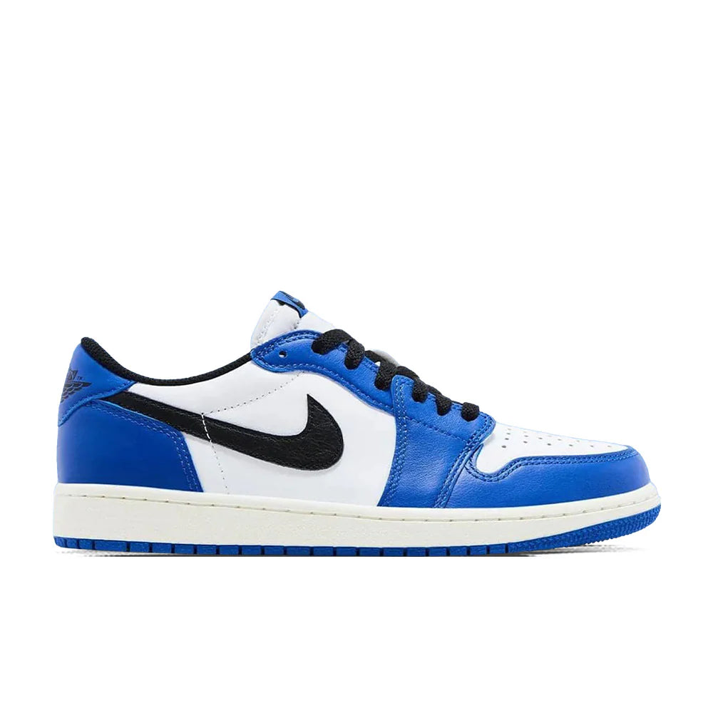Air Jordan 1 Low OG GS White Black Game Royal Sail