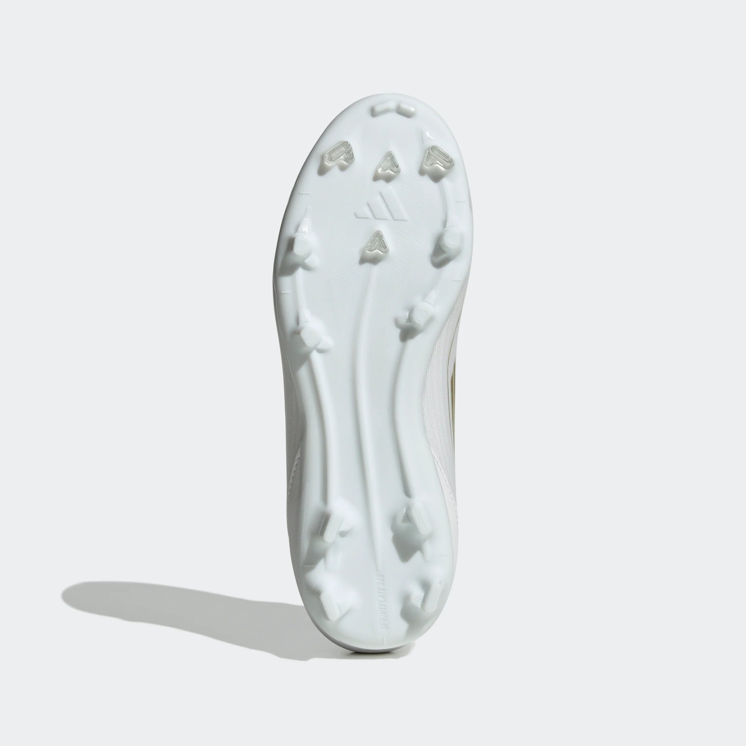 adidas F50 League Firm Multi Ground Youth Soccer Cleats White Gold Metallic White