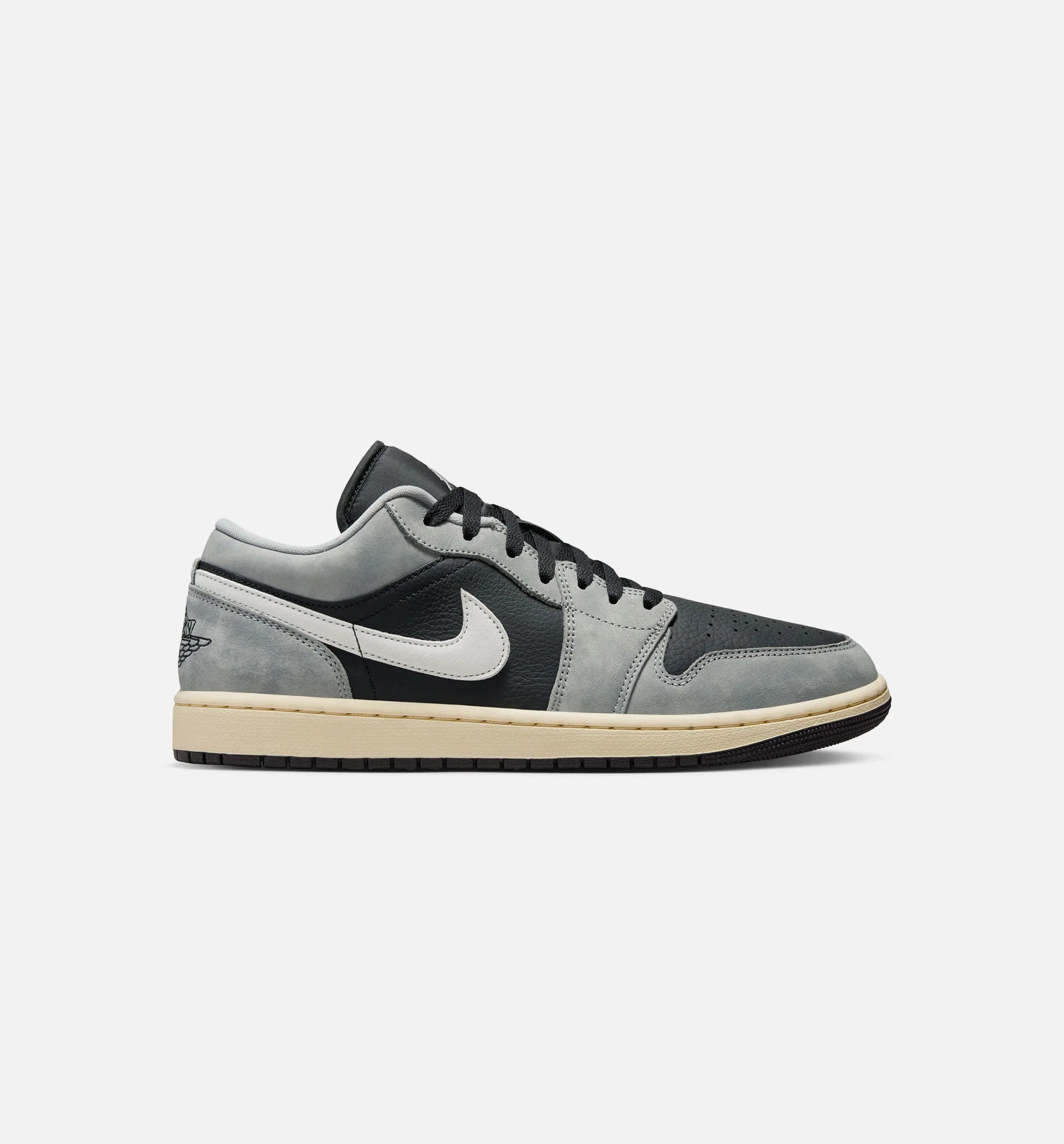 Air Jordan 1 Low SE Mens Lifestyle Shoe Light Smoke Grey White Off Noir