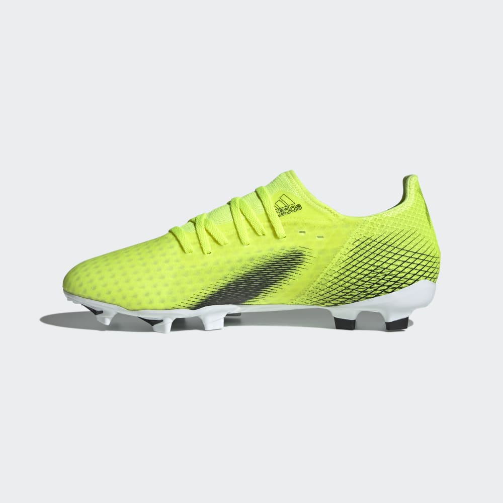 adidas X Ghosted 3 FG Firm Ground Soccer Cleats Bright Yellow Black White