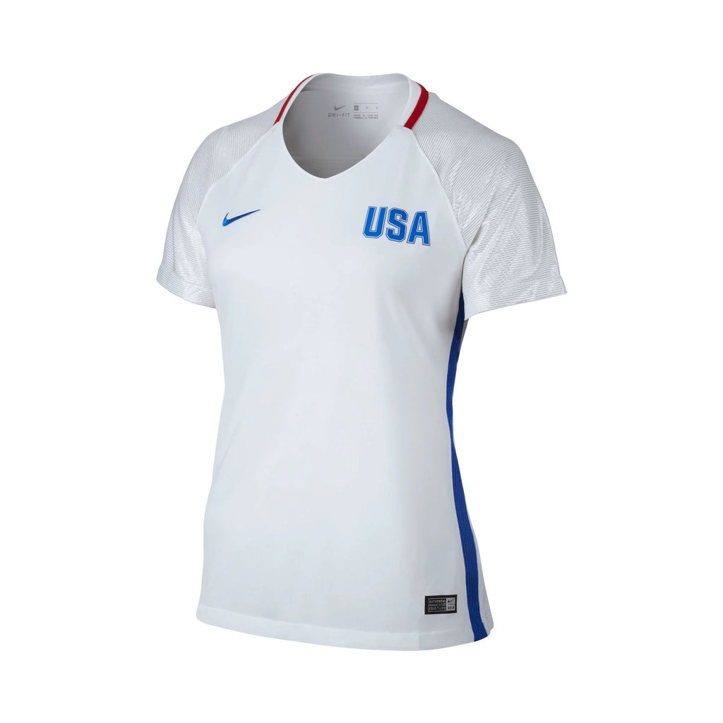 Nike USWNT 2016 Stadium Olympic Womens Jersey White Cobalt