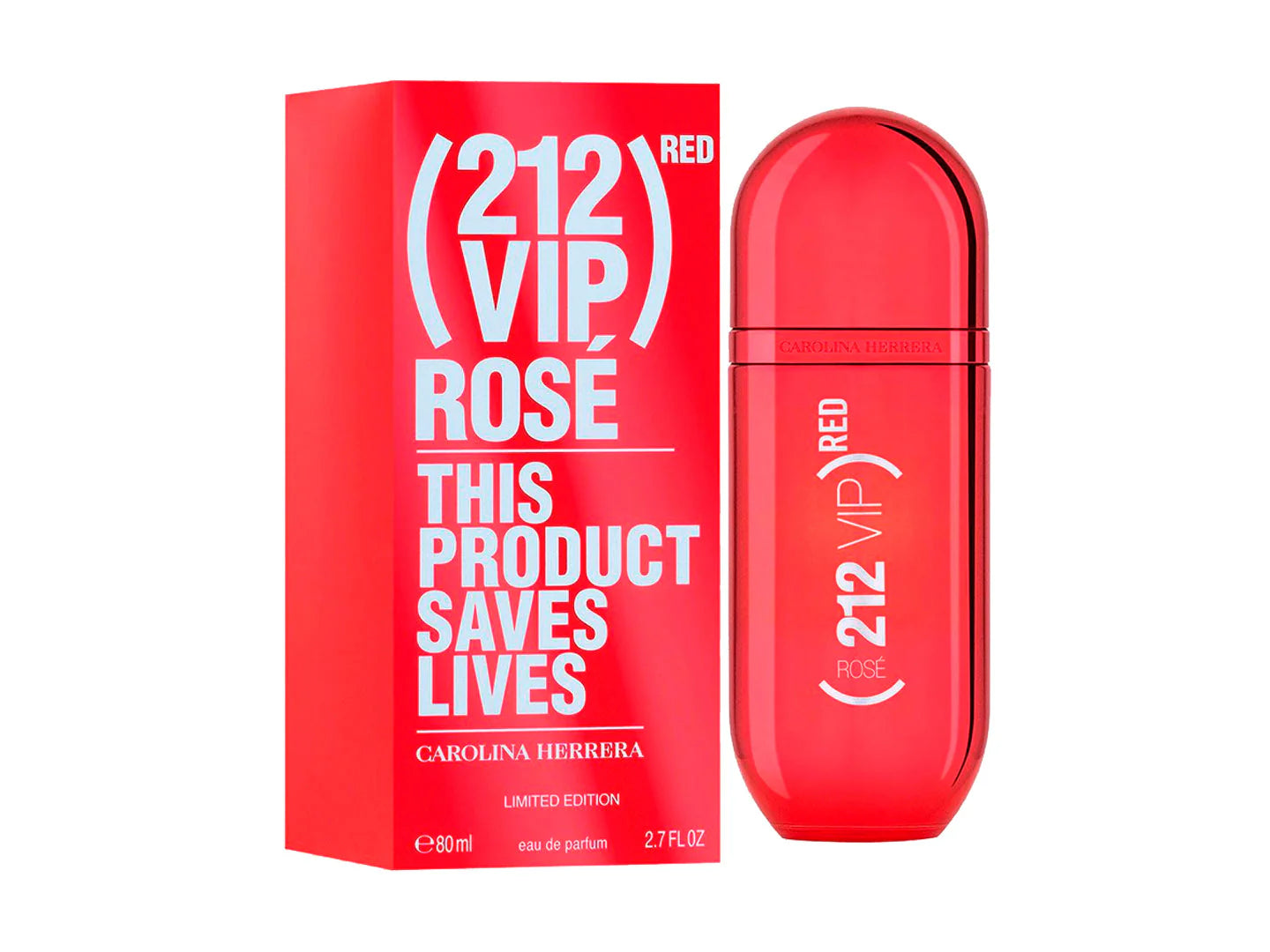 Perfume Carolina Herrera 212 VIP Rose Red Edición Limitada Rojo