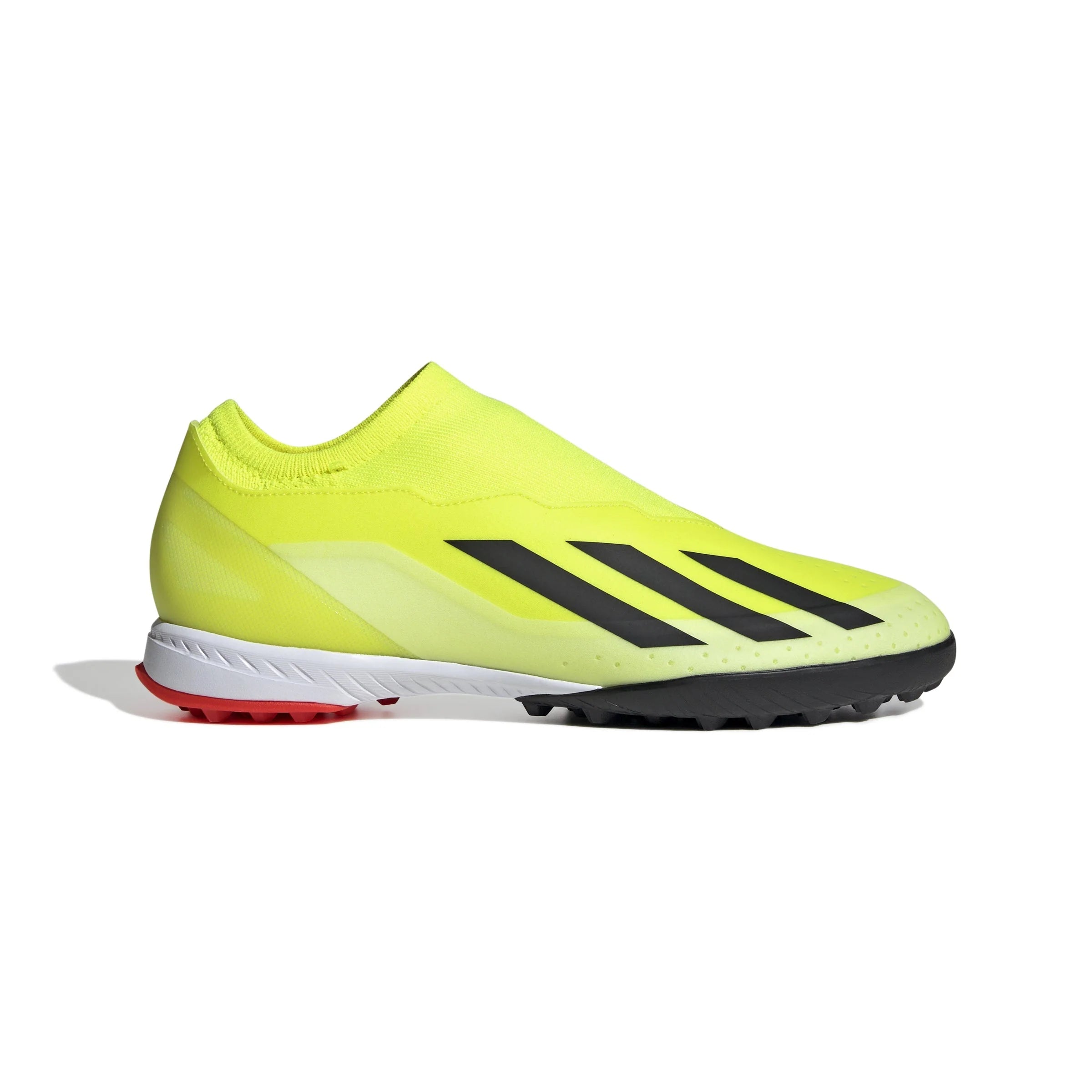adidas X Crazyfast League Laceless TF Laceless Turf Boots Solar Yellow Black White
