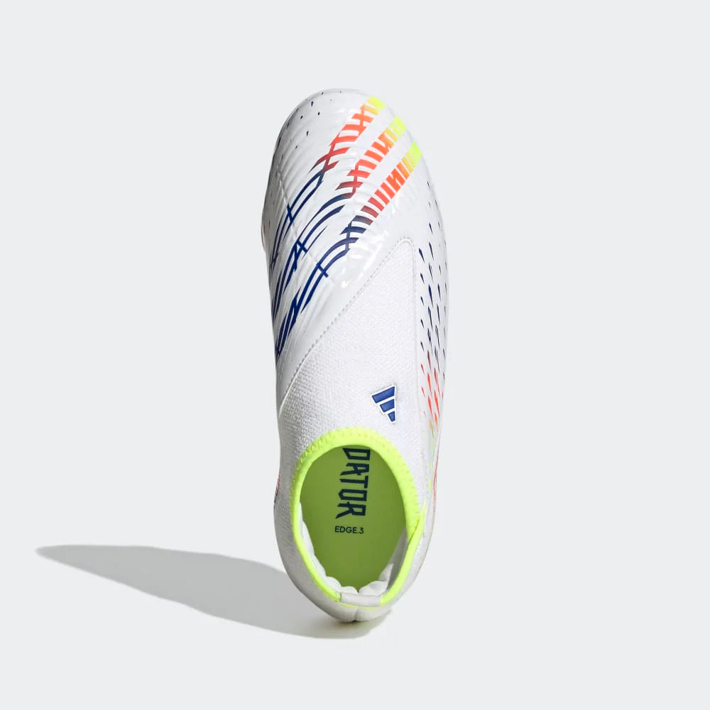 adidas Kids Predator Edge3 Laceless FG J Firm Ground Soccer Cleats