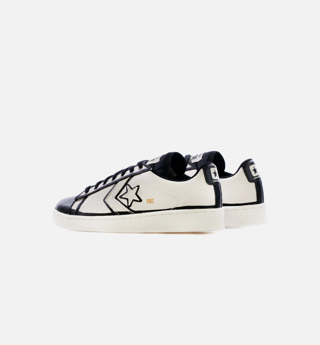 Josh Vides Pro Leather Mens Lifestyle Shoe Bone Black