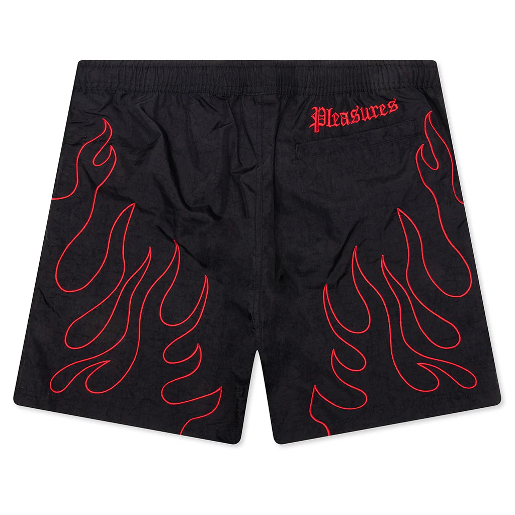 Fiery Running Shorts Black