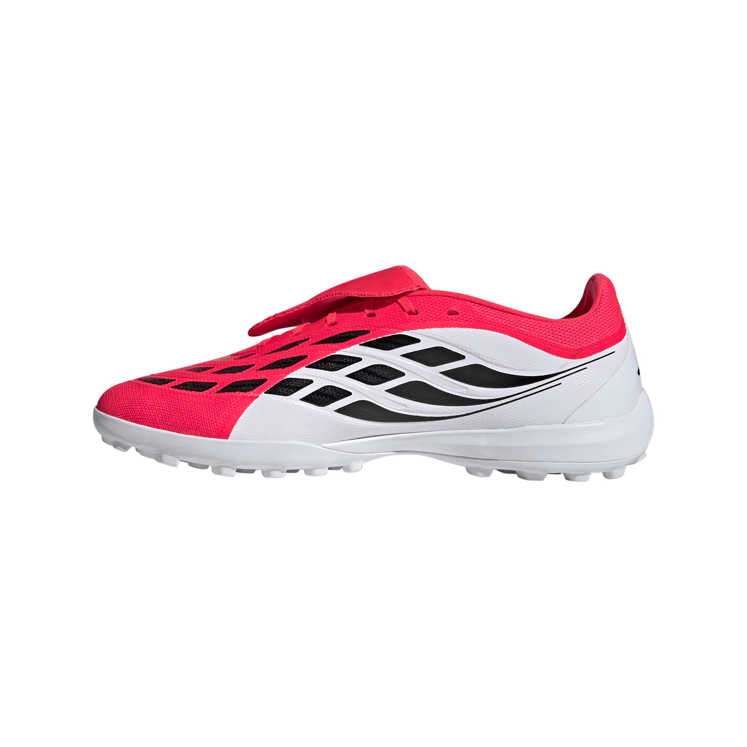 adidas Predator League Fold Over Tongue TF Turf Mens Soccer Cleats Red Black White