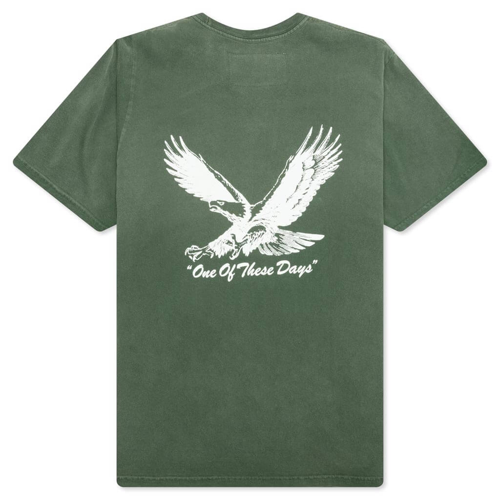 Screaming Eagle Tee Washed Forest Green