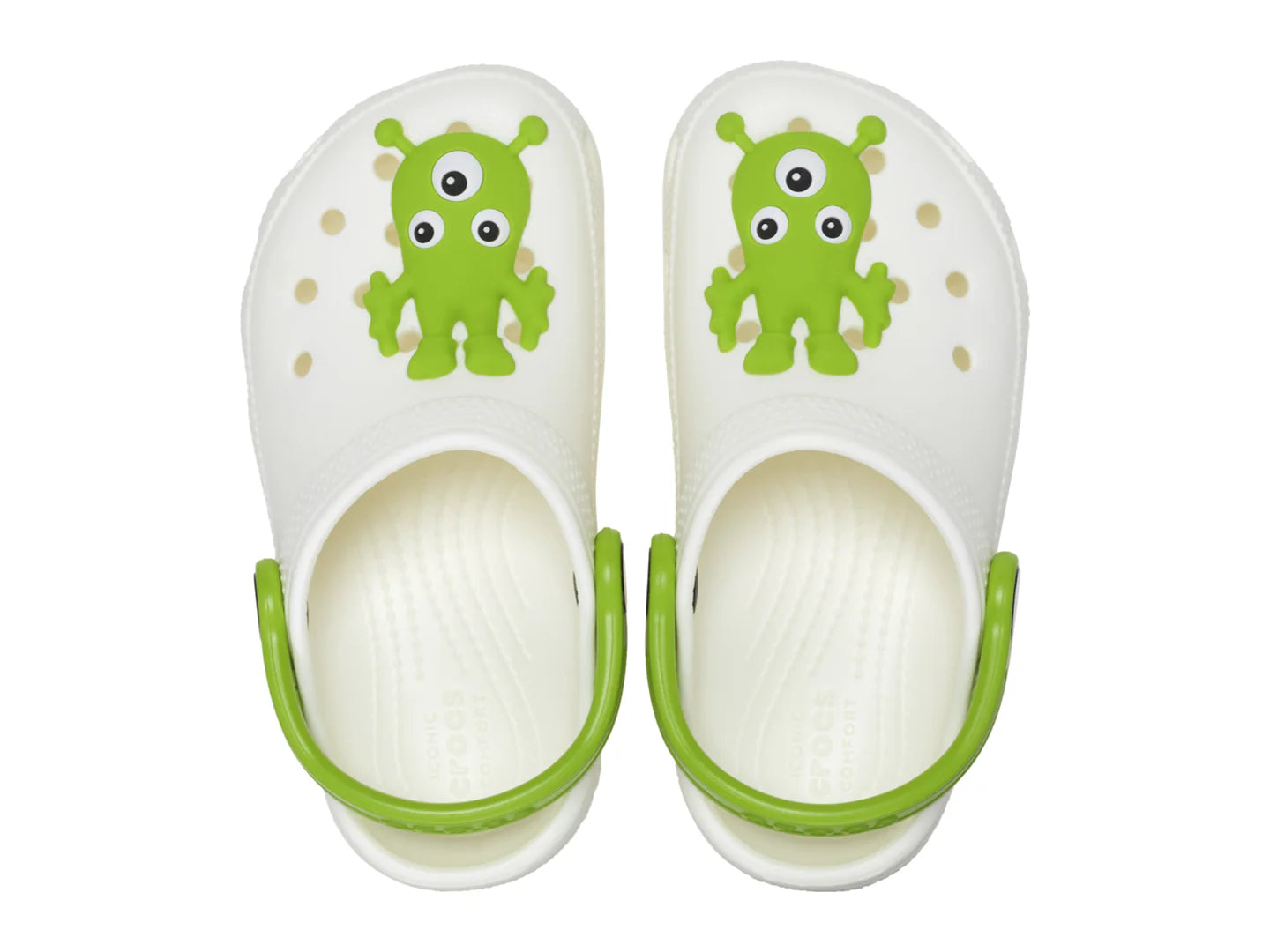 Sandalias Crocs Classic Glow Alien Multicolor para Niño