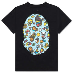 Kids Baby Milo Mixed Fruit Big Ape Head Tee Black