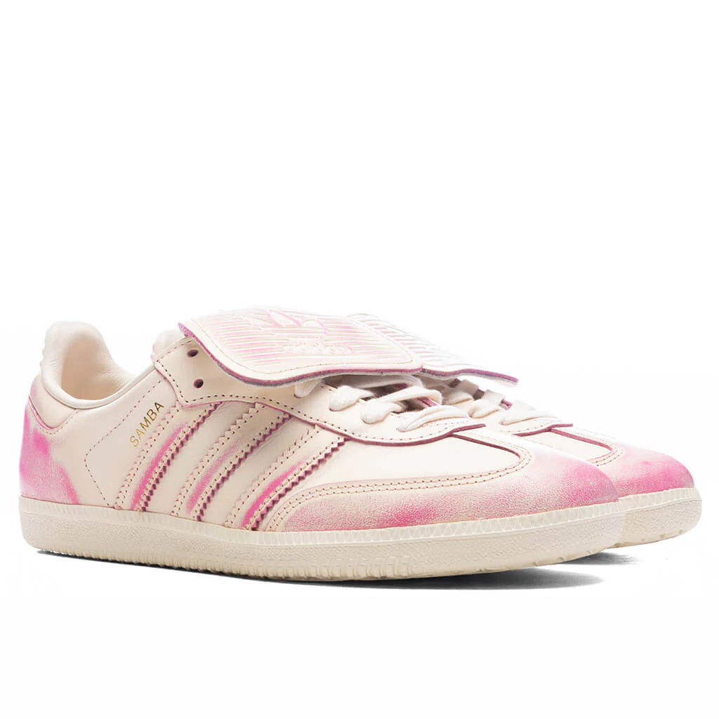Womens Samba Long Tongue Cream White Shock Pink