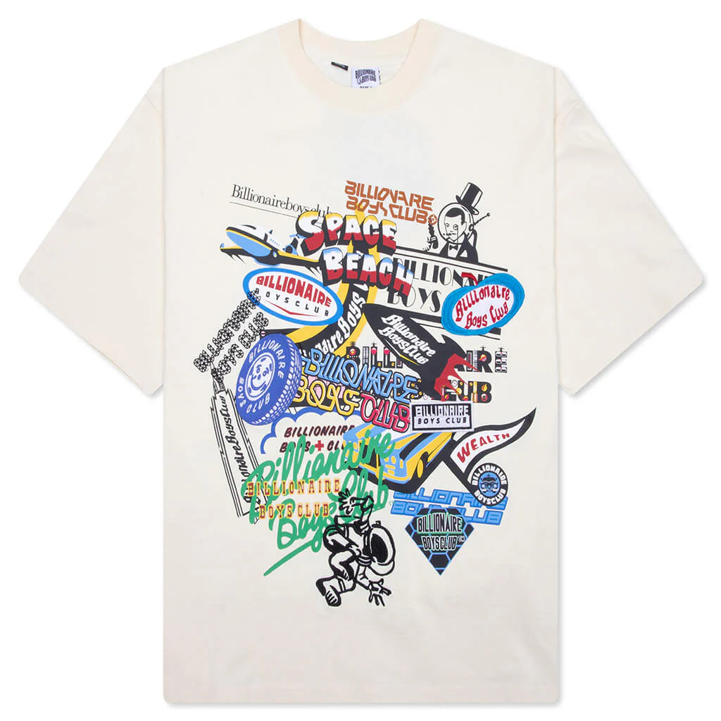 Billionaire Boys Club Cropped Tee Winter White