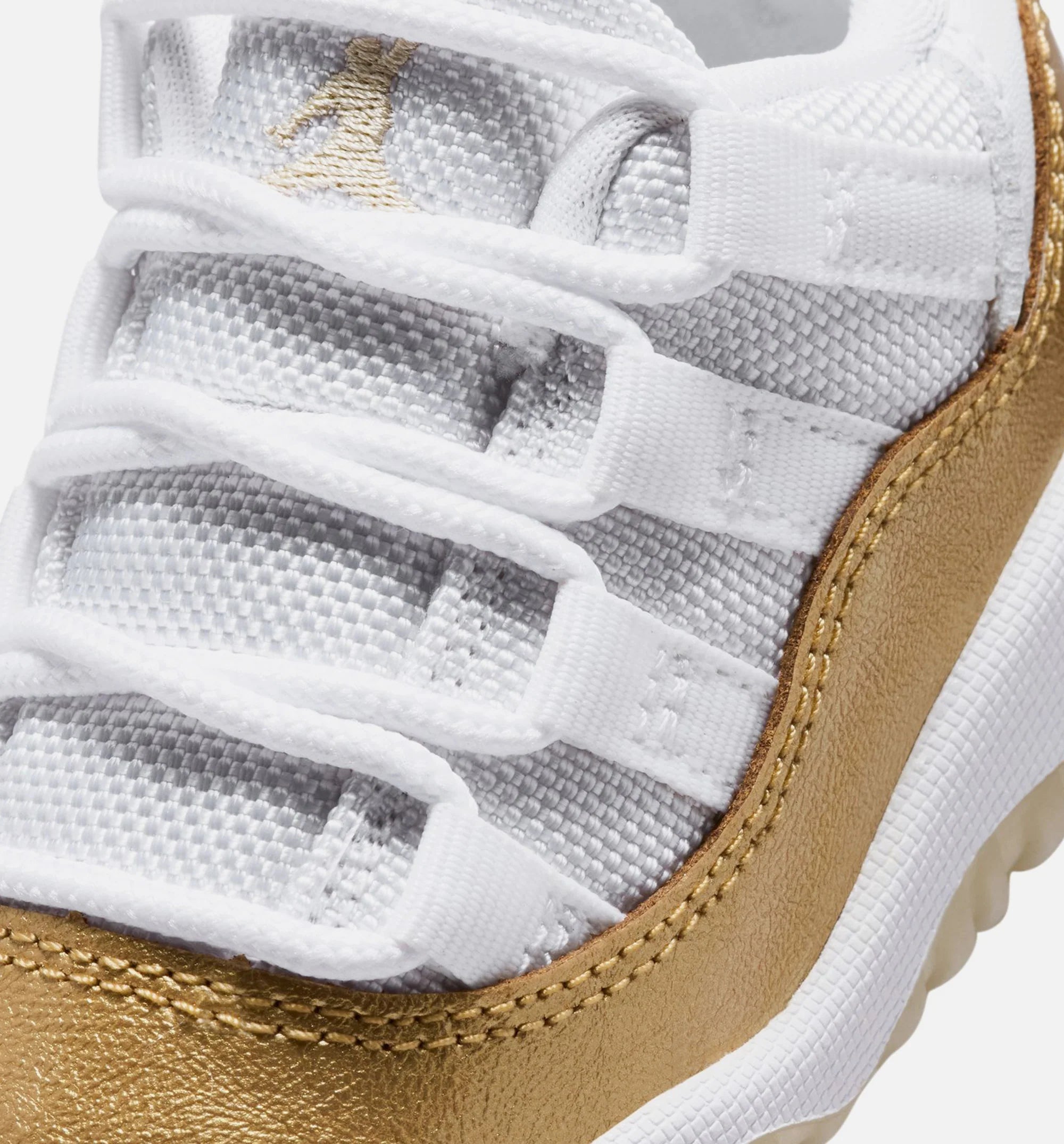 Air Jordan 11 Retro Low Mothers Day Infant Toddler Lifestyle Shoe White Metallic Gold Team Gold