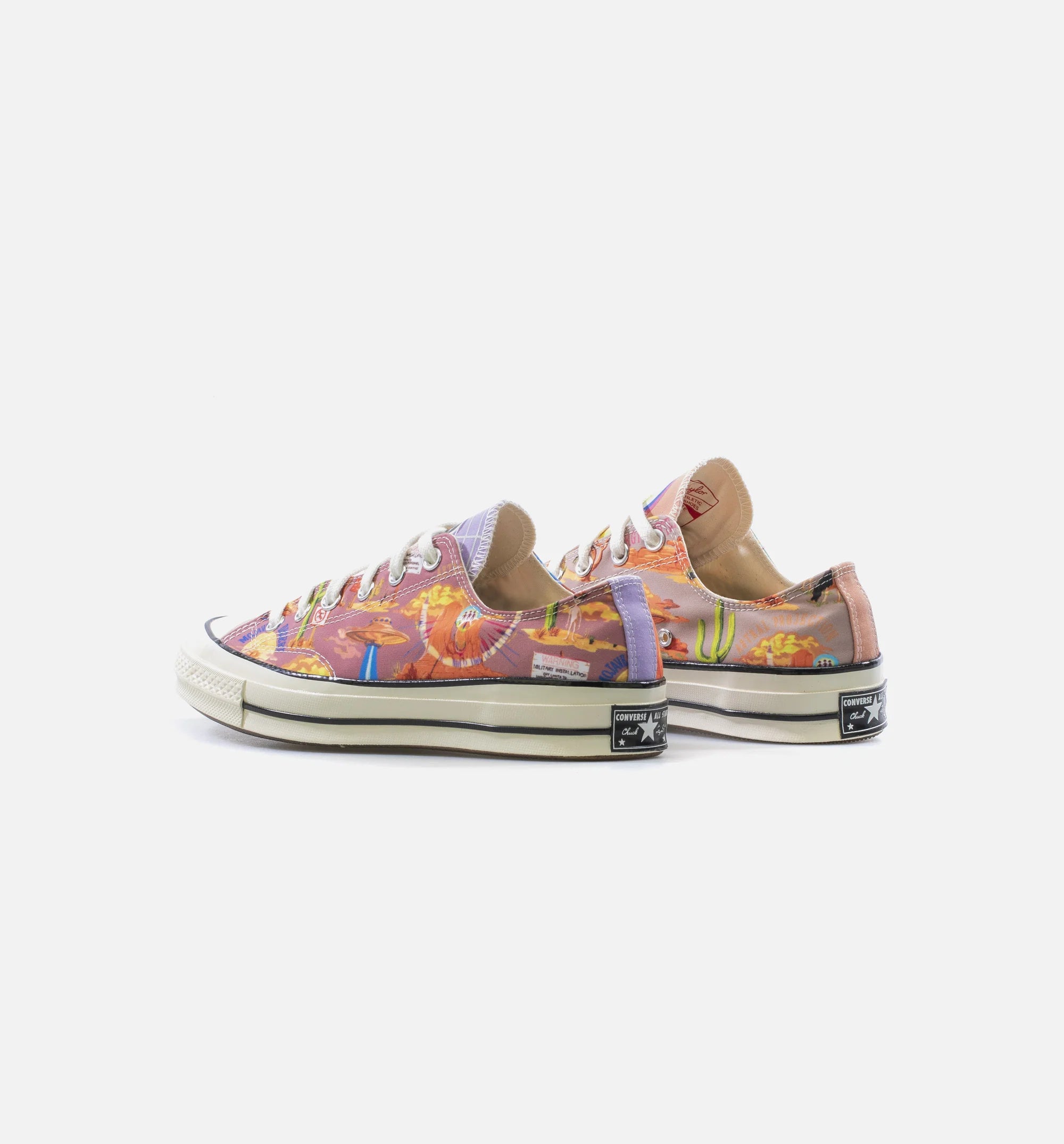 Chuck Taylor 70 Wild West Low Top Mens Shoe Bone Multi Orange Blue