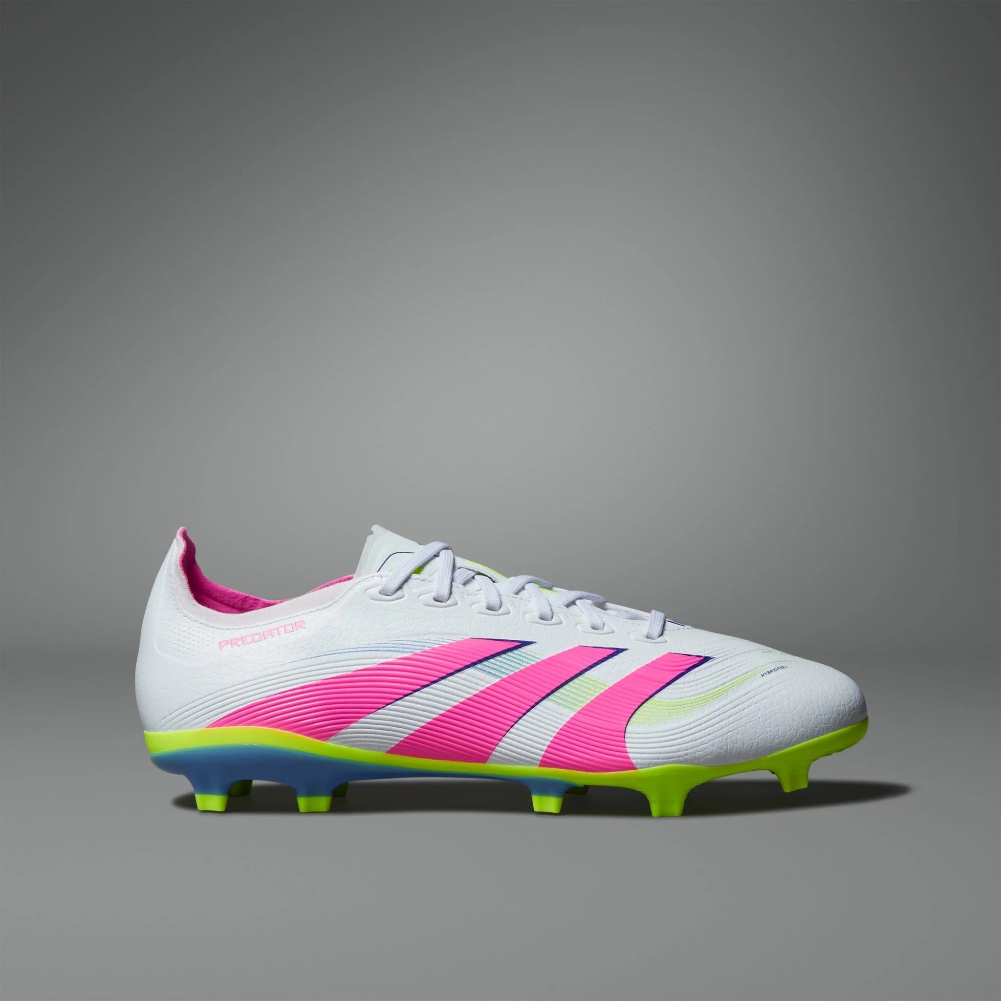 adidas Predator League Firm Multi Ground Soccer Cleats White Pink Lemon