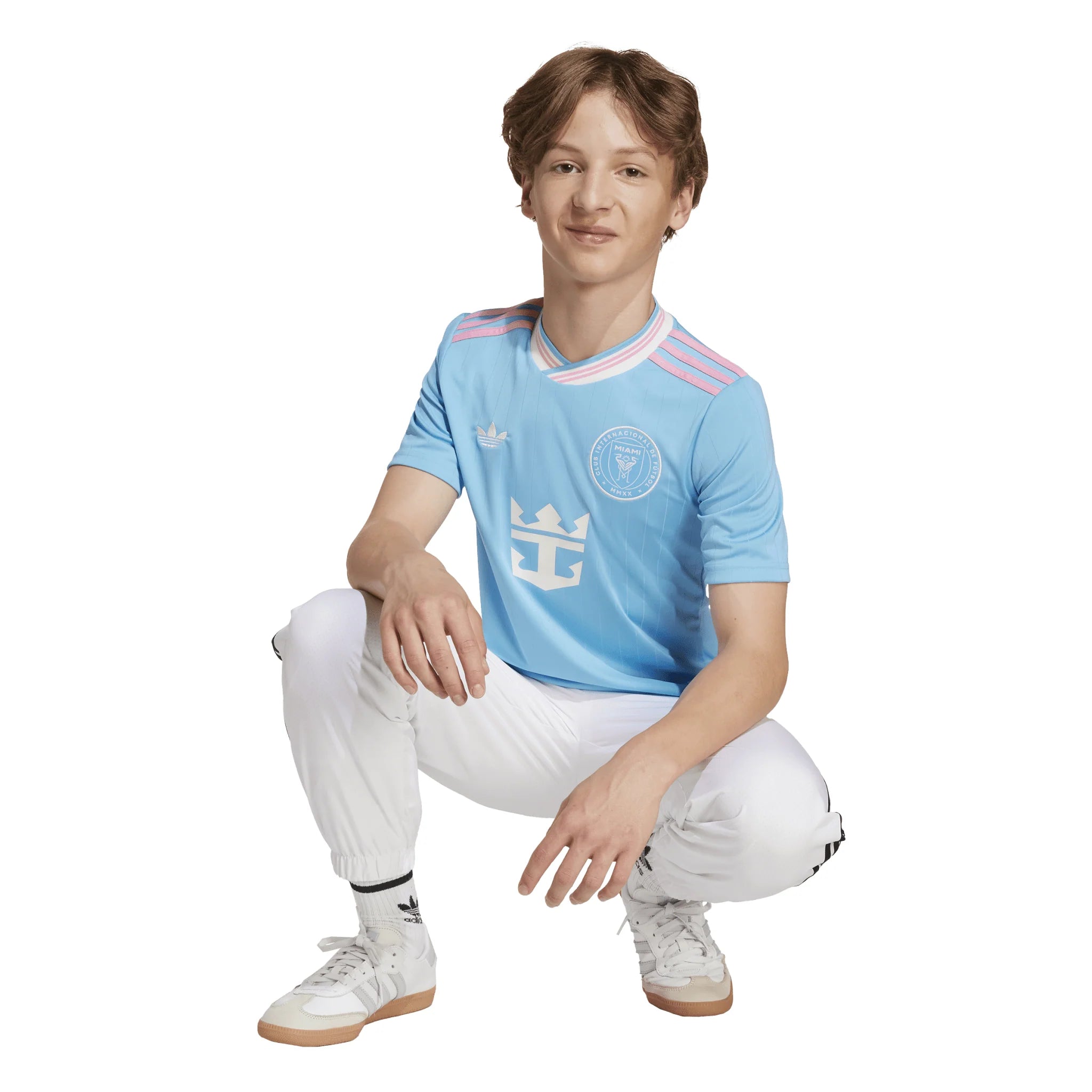 adidas Inter Miami CF 25 26 Third Youth Soccer Jersey Light Blue