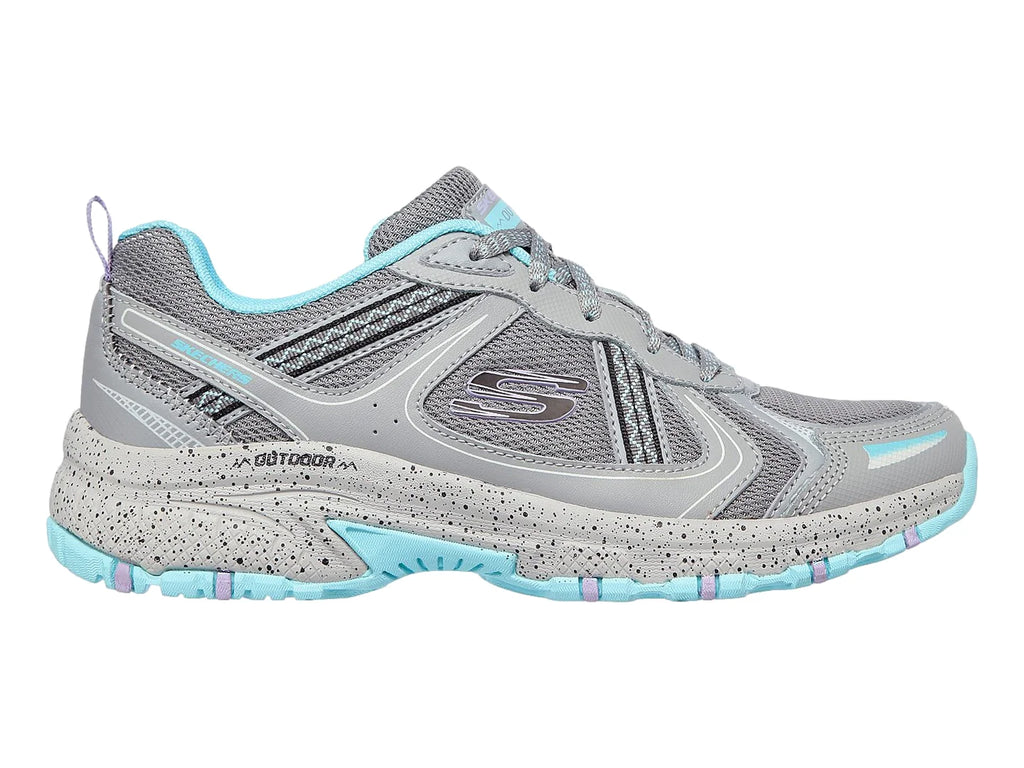 Tenis Skechers Outdoors Gris y Azul para Mujer