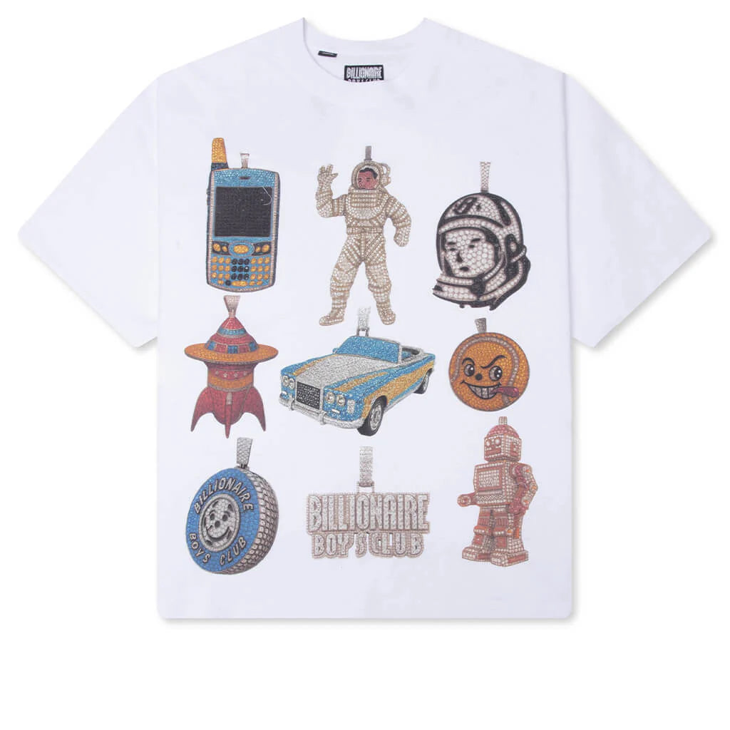 Icy S S Knit Tee White
