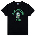 Kids ABC Camo College Tee Black Green