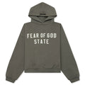 Kids 90s Fit Fleece Hoodie Moss