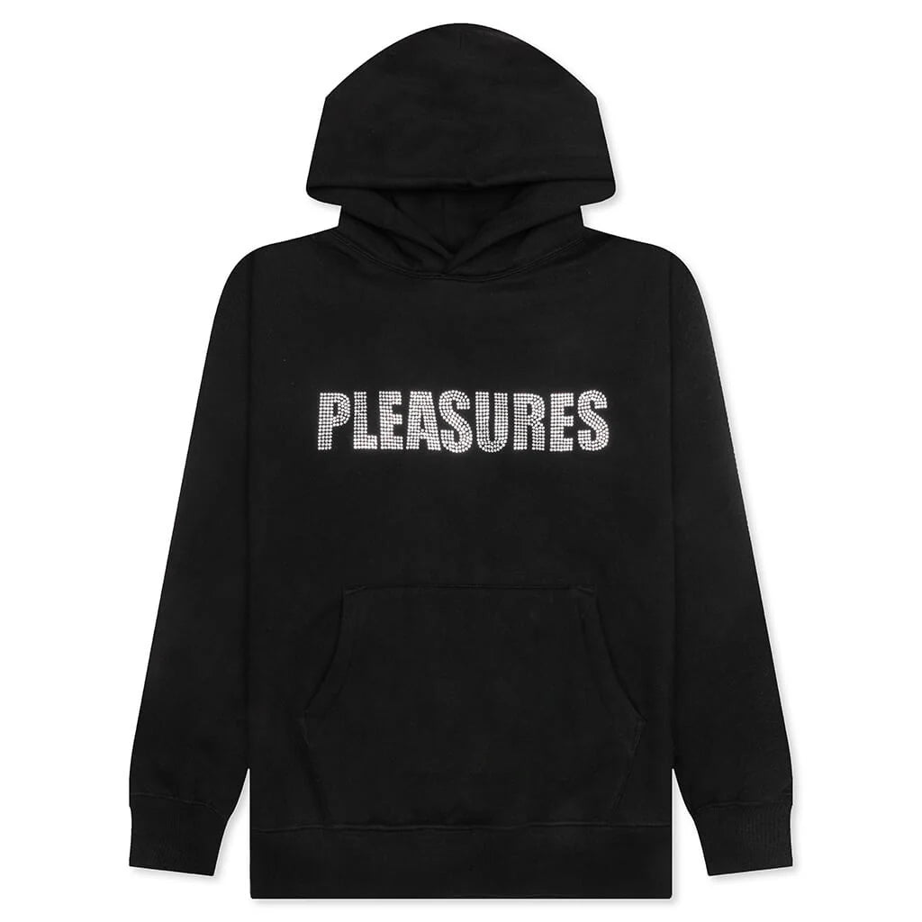Rhinestone Impact Hoodie Black