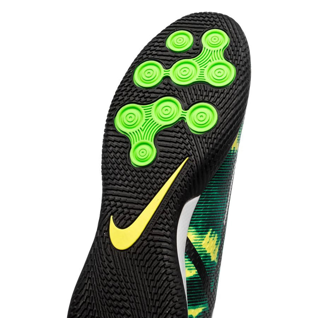 Nike Phantom GT2 Academy D IC Indoor Soccer Shoes Black Platinum Green Strike