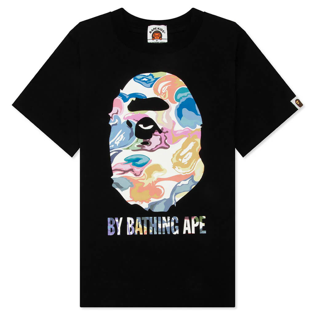 Kids Art Camo By Bathing Ape Tee Black
