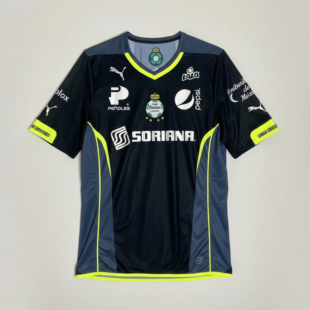 PUMA Santos Away Jersey 2014 Black Green