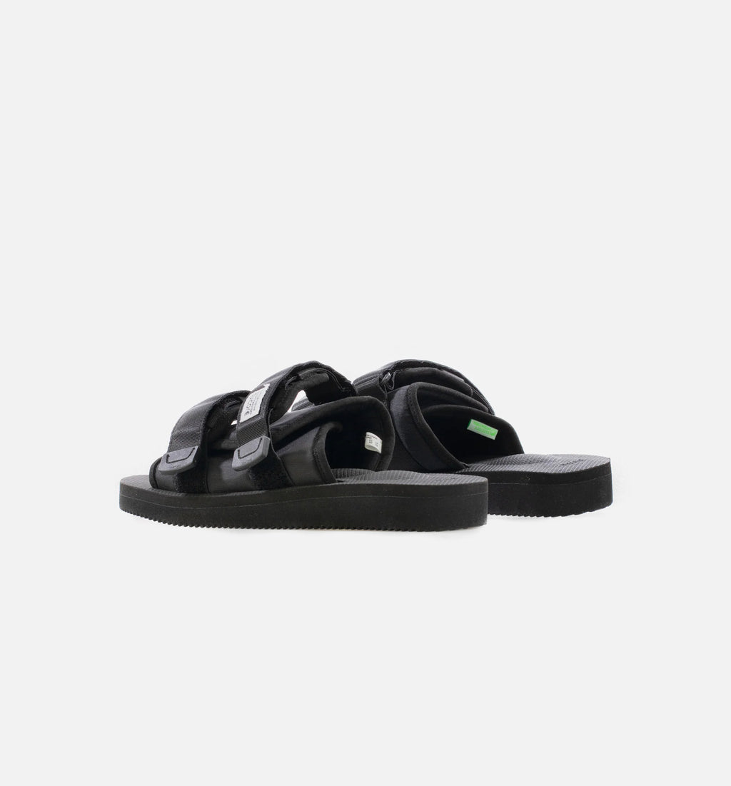 Double Strap Moto Cab Mens Lifestyle Slide Sandal Black