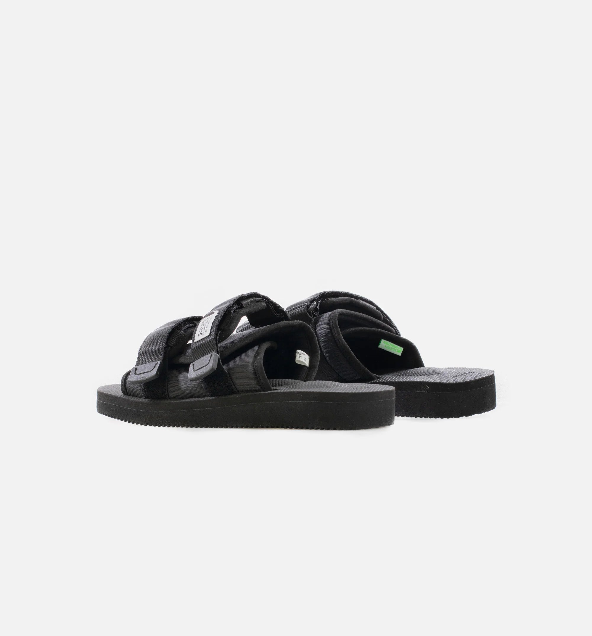 Double Strap Moto Cab Mens Lifestyle Slide Sandal Black