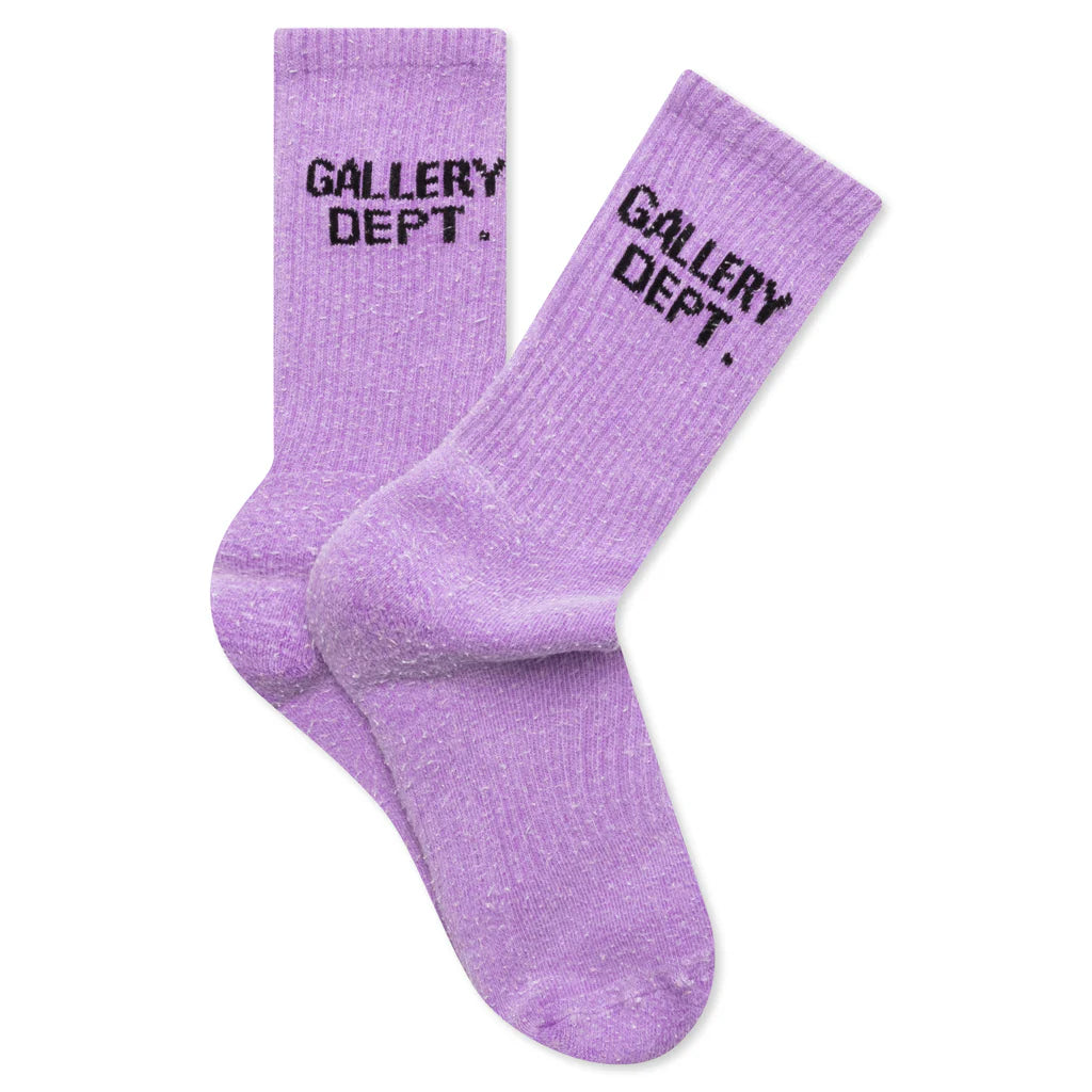 Clean Socks Fluorescent Purple