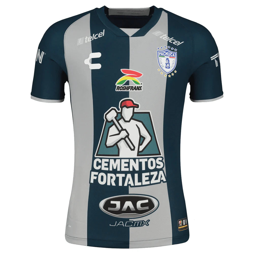 Charly 2022 Pachuca Home Jersey Grey Navy