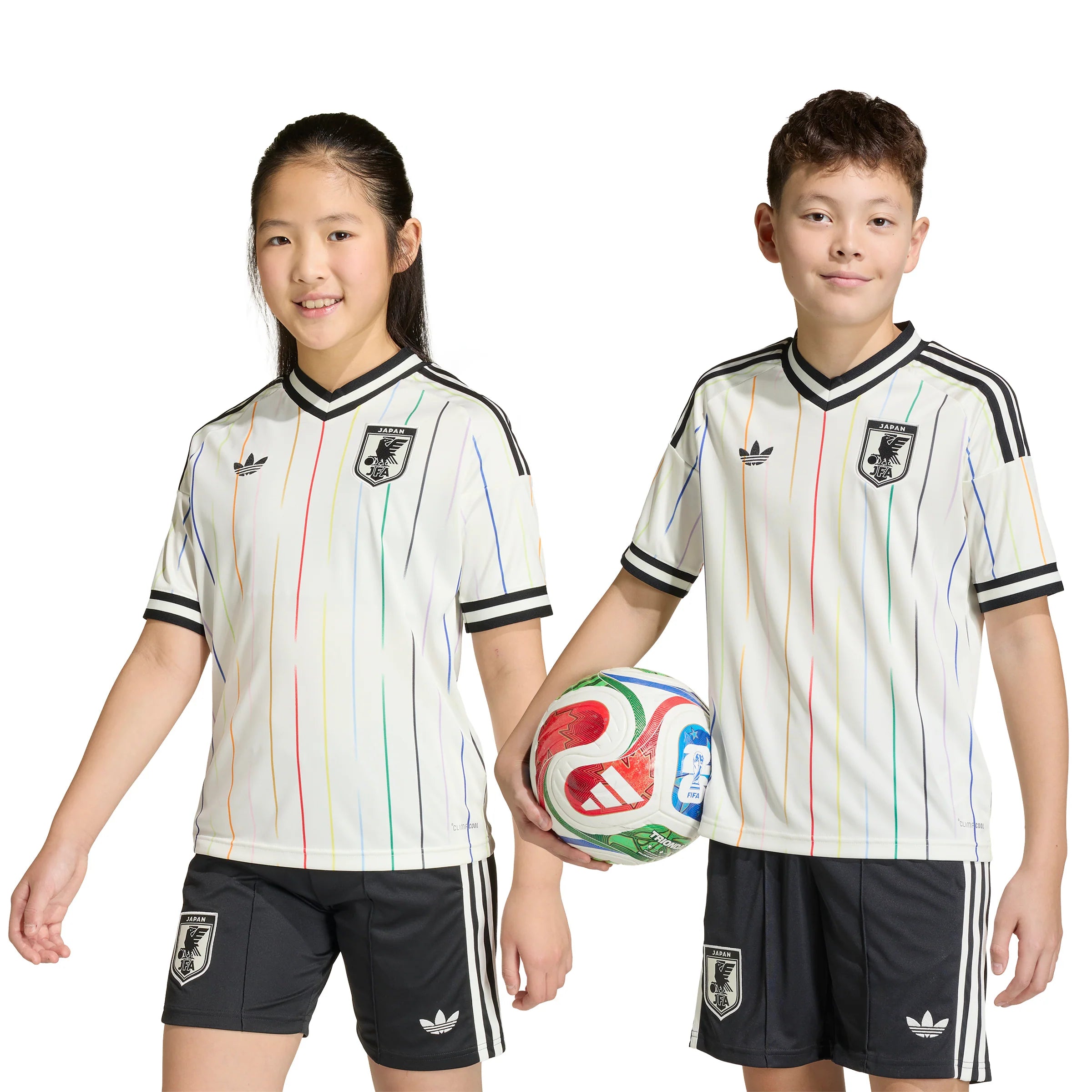 adidas Japan Away Youth Soccer Jersey 2026 White Black