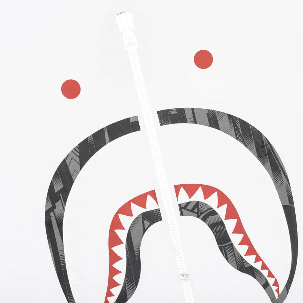 Bape Speed Racer Shark Tee White