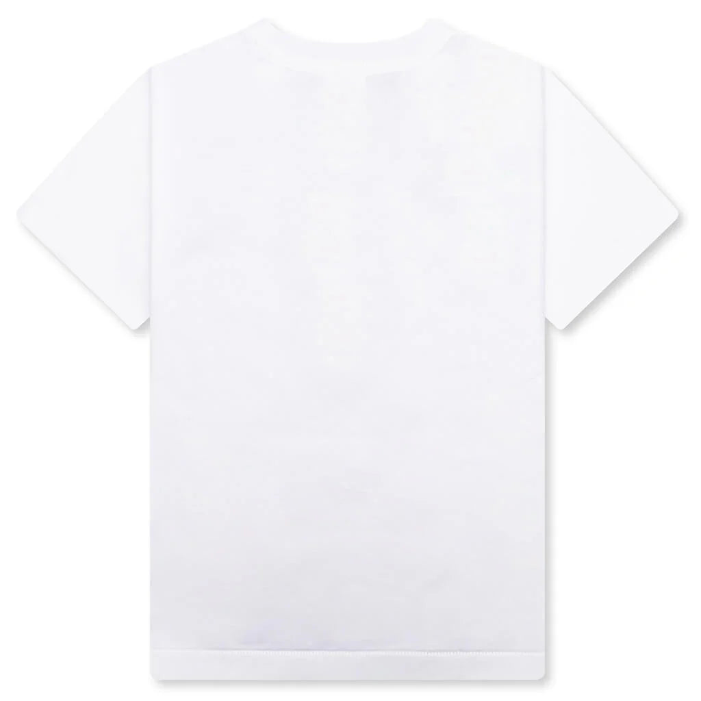 Kids ABC Camo Milo Hoodie Tee White Green
