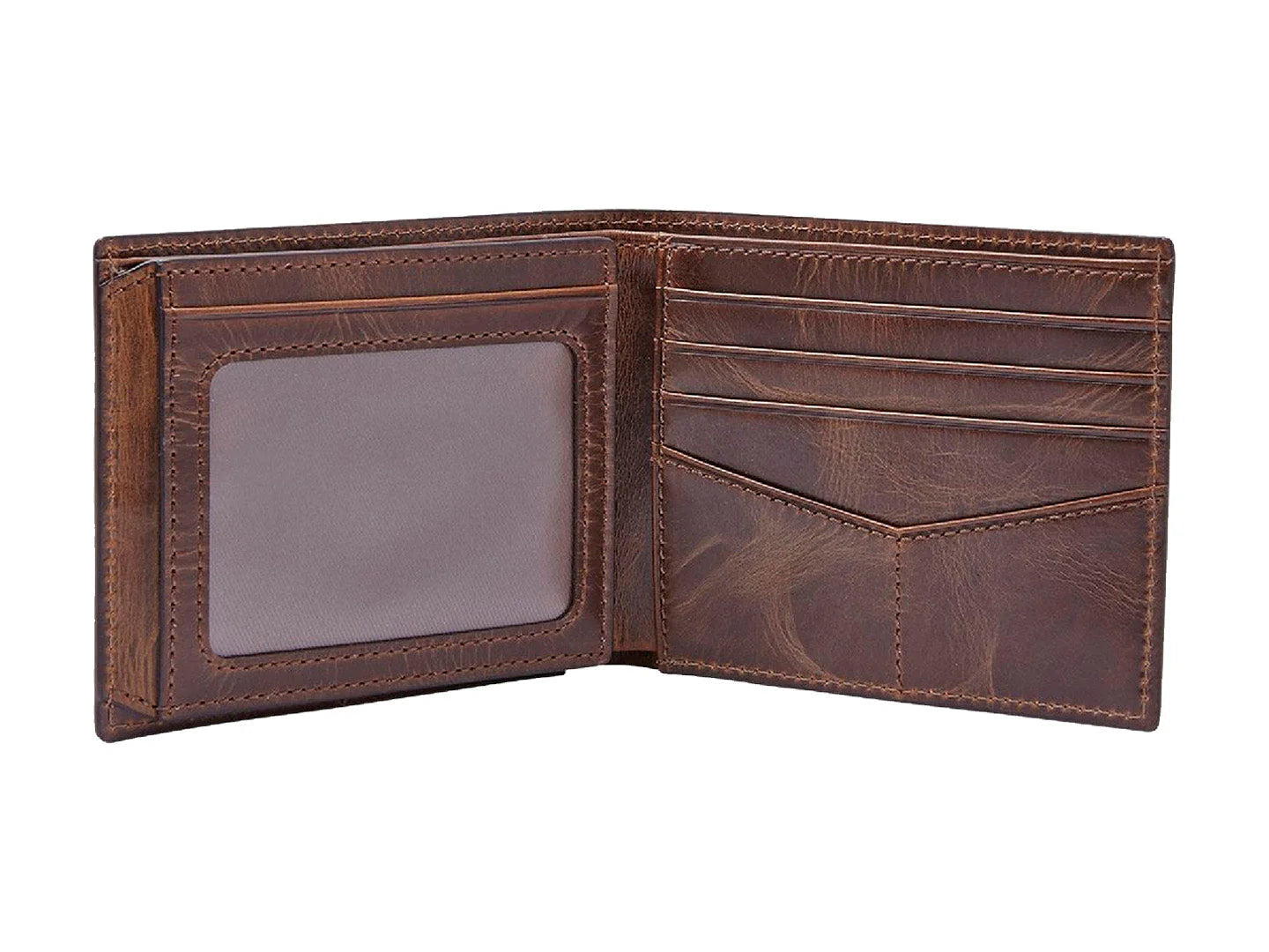Cartera Fossil Bifold con ID Café