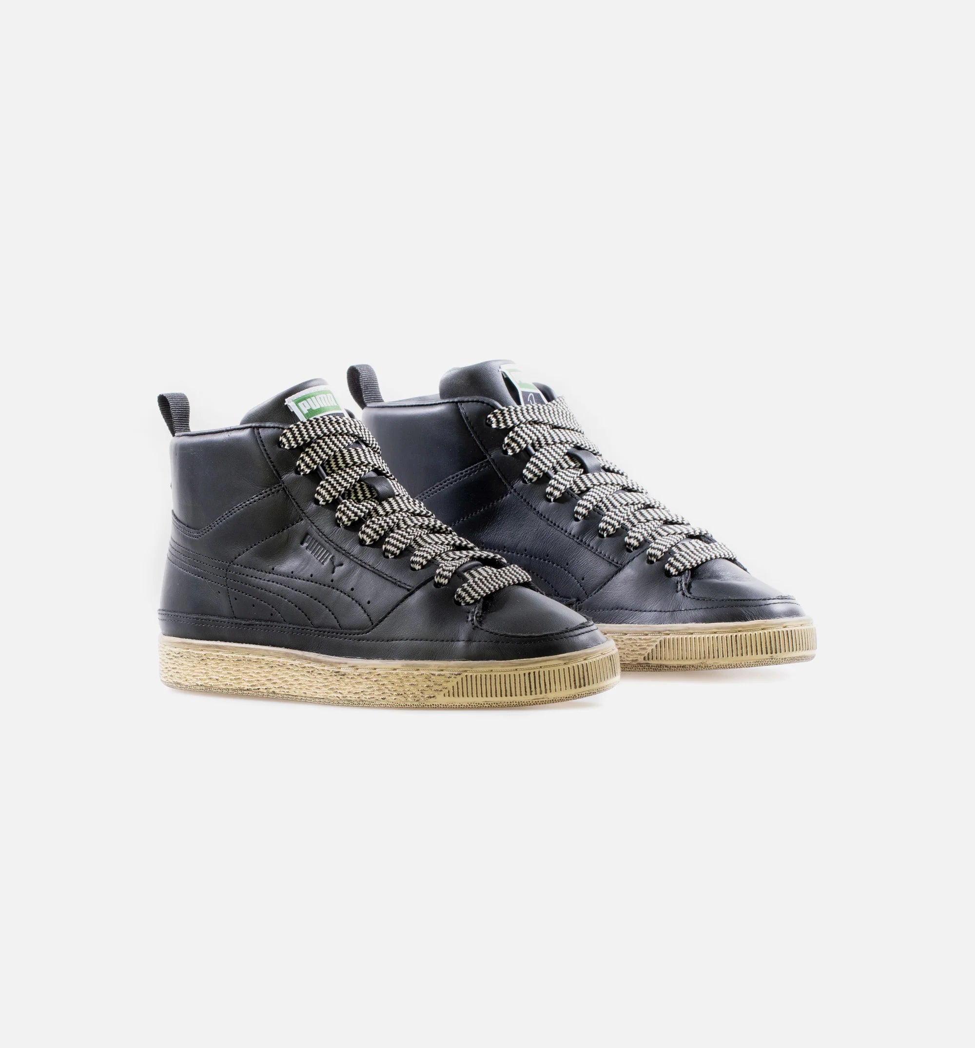 X Rhuigi Suede Mid Lifestyle Shoe Black Tan