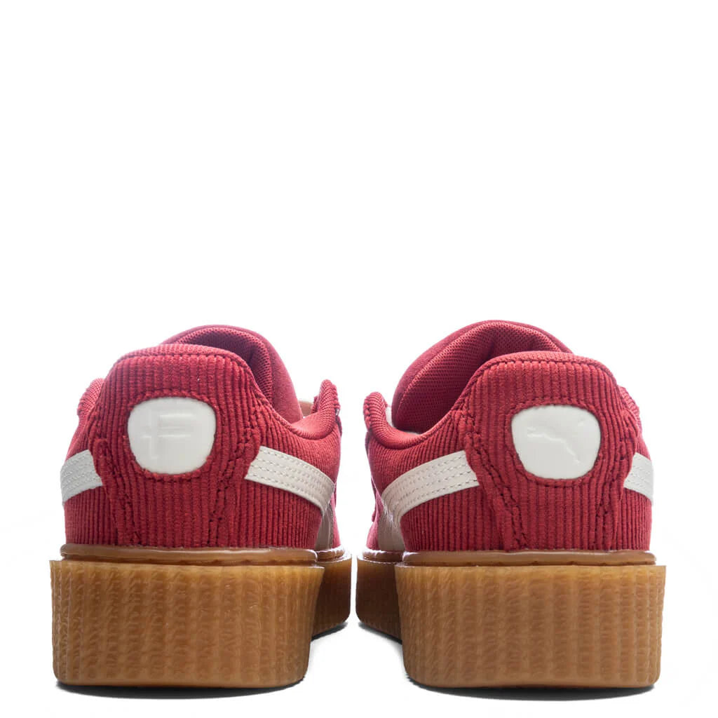Puma x Fenty Creeper Phatty Corduroy GS Club Red Warm White Gum